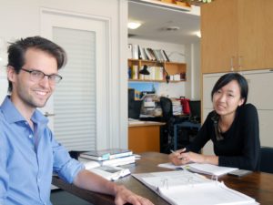 Courtney Lee and Luke McElcheran, summer students at Taylor Hazell Architects