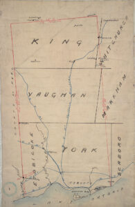 Original plan of the Toronto Purchase from the Indians, 1787-1805 TPL